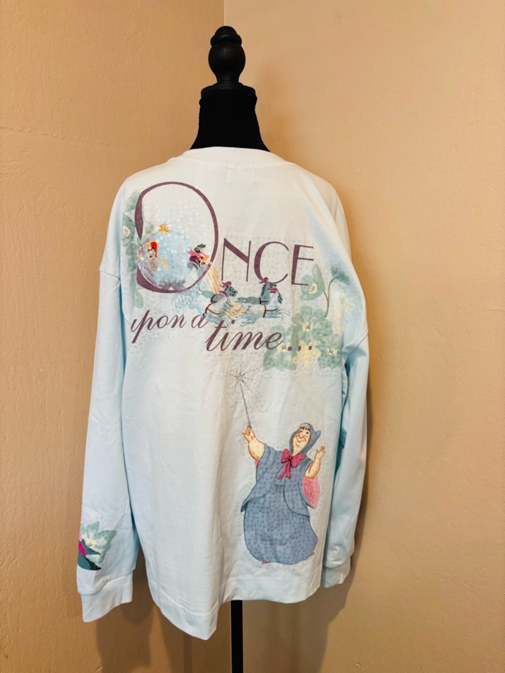 Disney’s Cinderella 75th Anniversary Jersey, Magical Sequin Sparkles size L - Picture 2 of 11